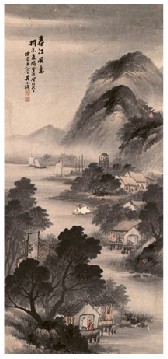 吴石僊 1903年作 春江雨意 立轴